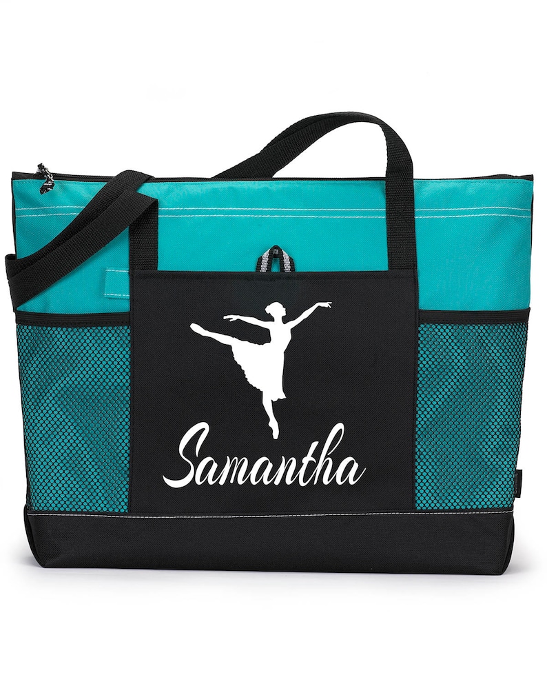 Tote Bag Personalized Dance Class Bag Ballerina Canvas Tote Bag Custom Tote Bag Tote Bag Dance Class Tote Bag Tote Bag Ballerina Bag