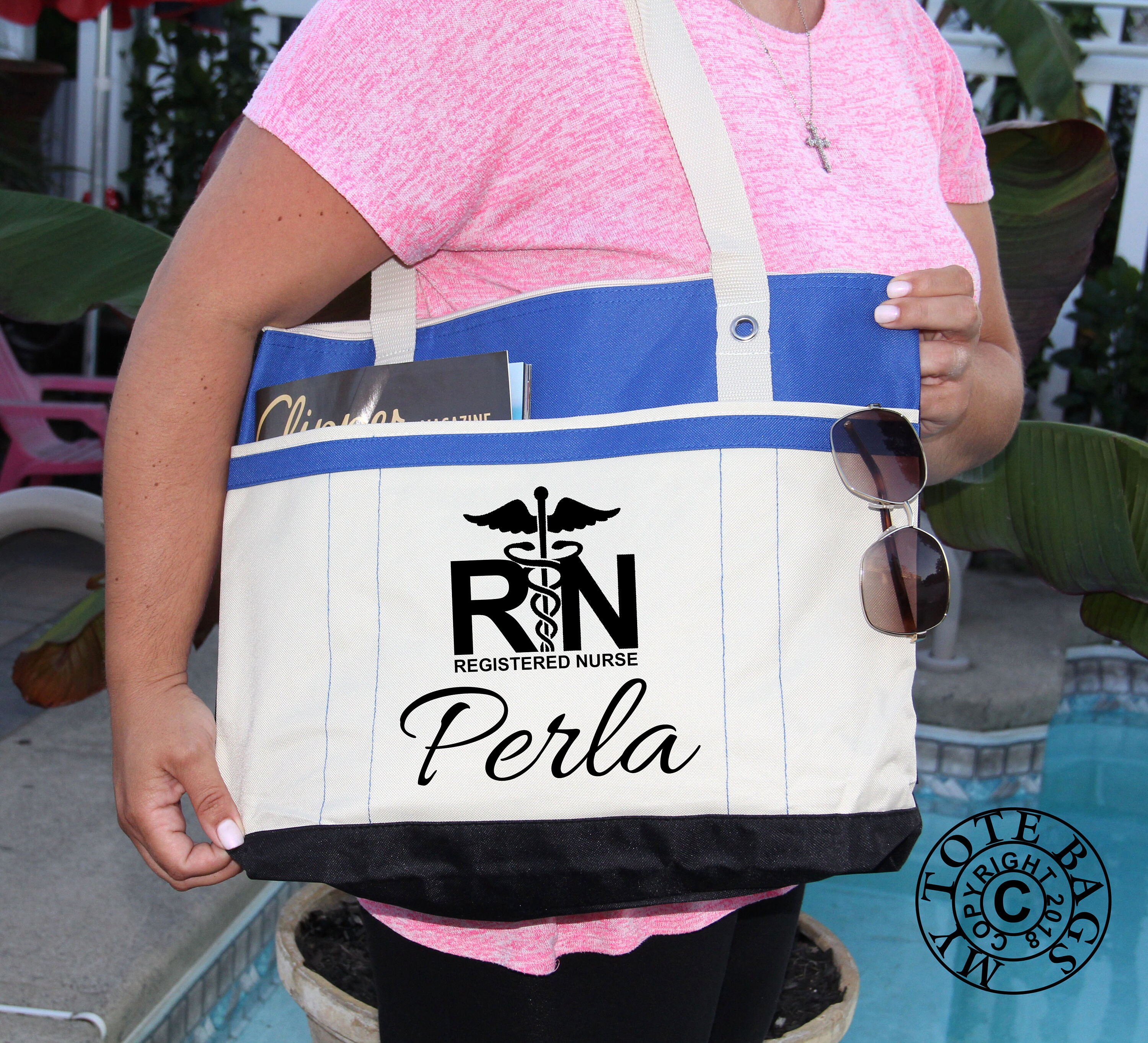 RN Bag Registered Nurse Bag Personalized Bag Nurse Bag Etsy