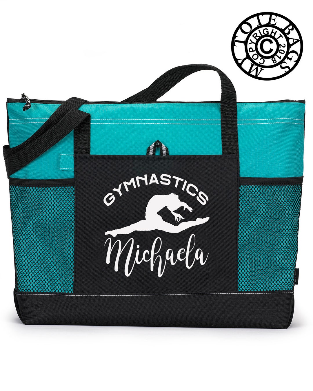 Gymnastics Tote Bag, Dance Bag Girl, Gymnastics Bag, Gymnastics Canvas