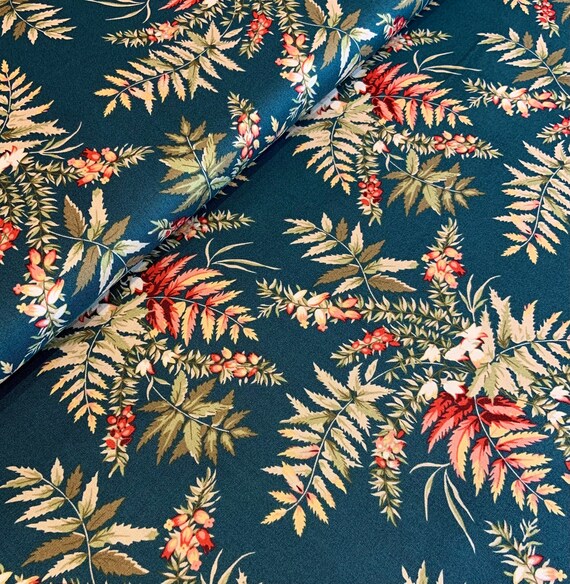 English Garden Blue Vetch Cottage - Edyta Sitar - PER QUARTER METRE English Garden Blue Vetch Cottage - Edyta Sitar - PER QUARTER METRE