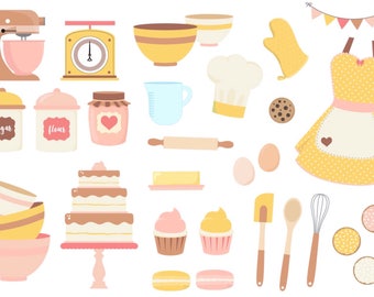 Cooking Baking Clip Art - Printable Digital File