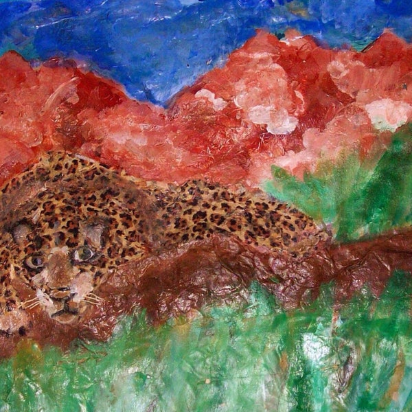 Somalian Leopard from Africa Travel Journal Giclee Fine Art Prints