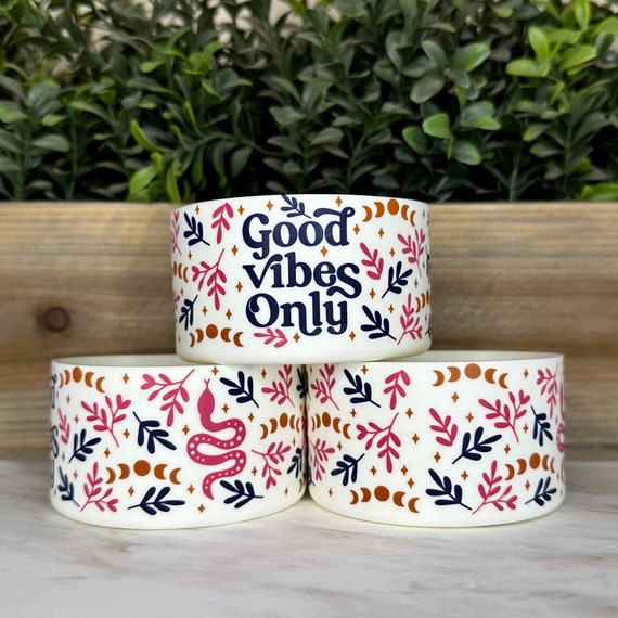 Good Vibes Only Silicone Tumbler Boots 30oz 40oz Boot Accessory Etsy