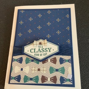 Handmade Masculine Birthday Card