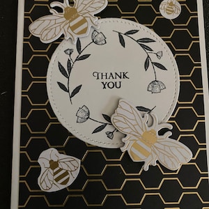 Stampin UP Thank You Bee Card