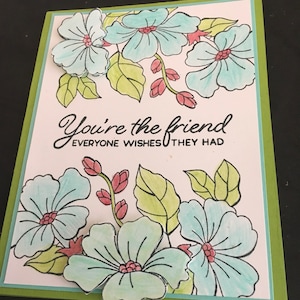 Stampin Up Handmade Friendship Card