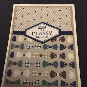 Handmade Masculine Birthday Card