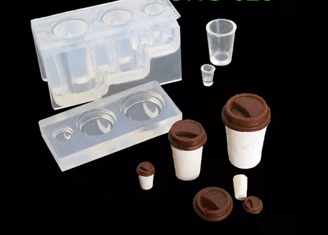 Miniature 3D Silicone Resin Clay Mold Coffee Cup 1/12 1/6 Etsy