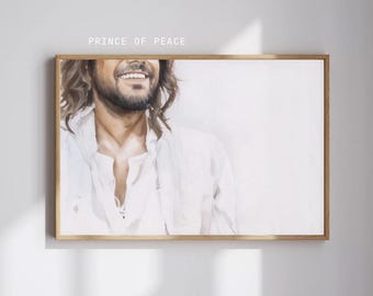 Lámina del Príncipe de la Paz - Arte vintage / Lámina SUD / Lámina de Jesucristo / Decoración espiritual para el hogar / Regalo para el Día de la Madre / Decoración de Pascua