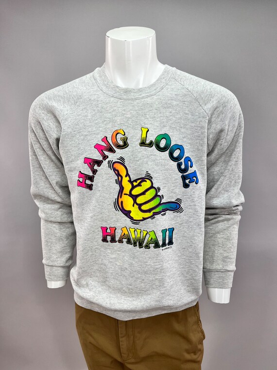 1980s Hang Loose Hawaii Long Sleeve Casual Shirt … - image 3