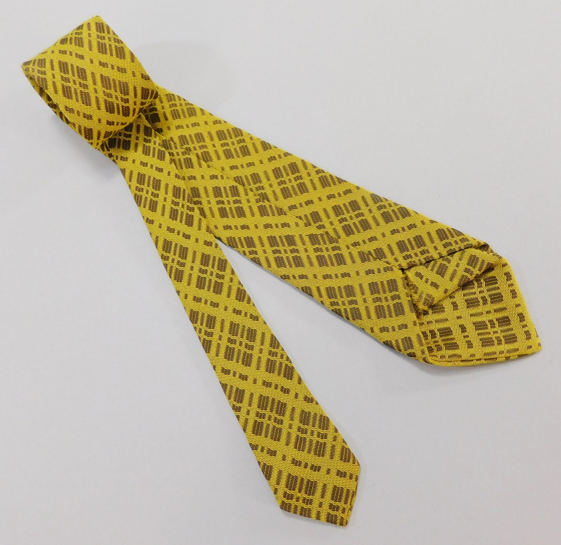 1970s Vintage Tie / Rhodia Warp Yarn Necktie / Anchorman Tie / | Etsy