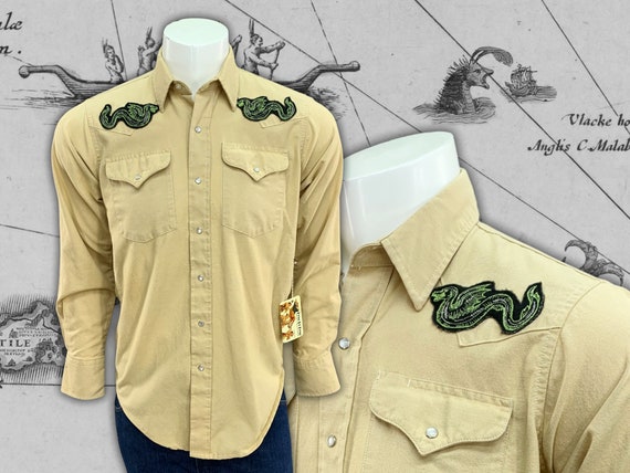 Vintage Sea Monster Western Shirt by 