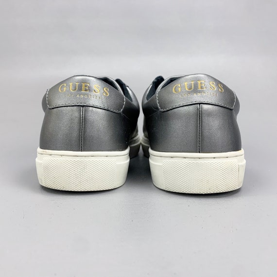 2000s Vintage Silver Leather Guess Sneakers, Bare… - image 4