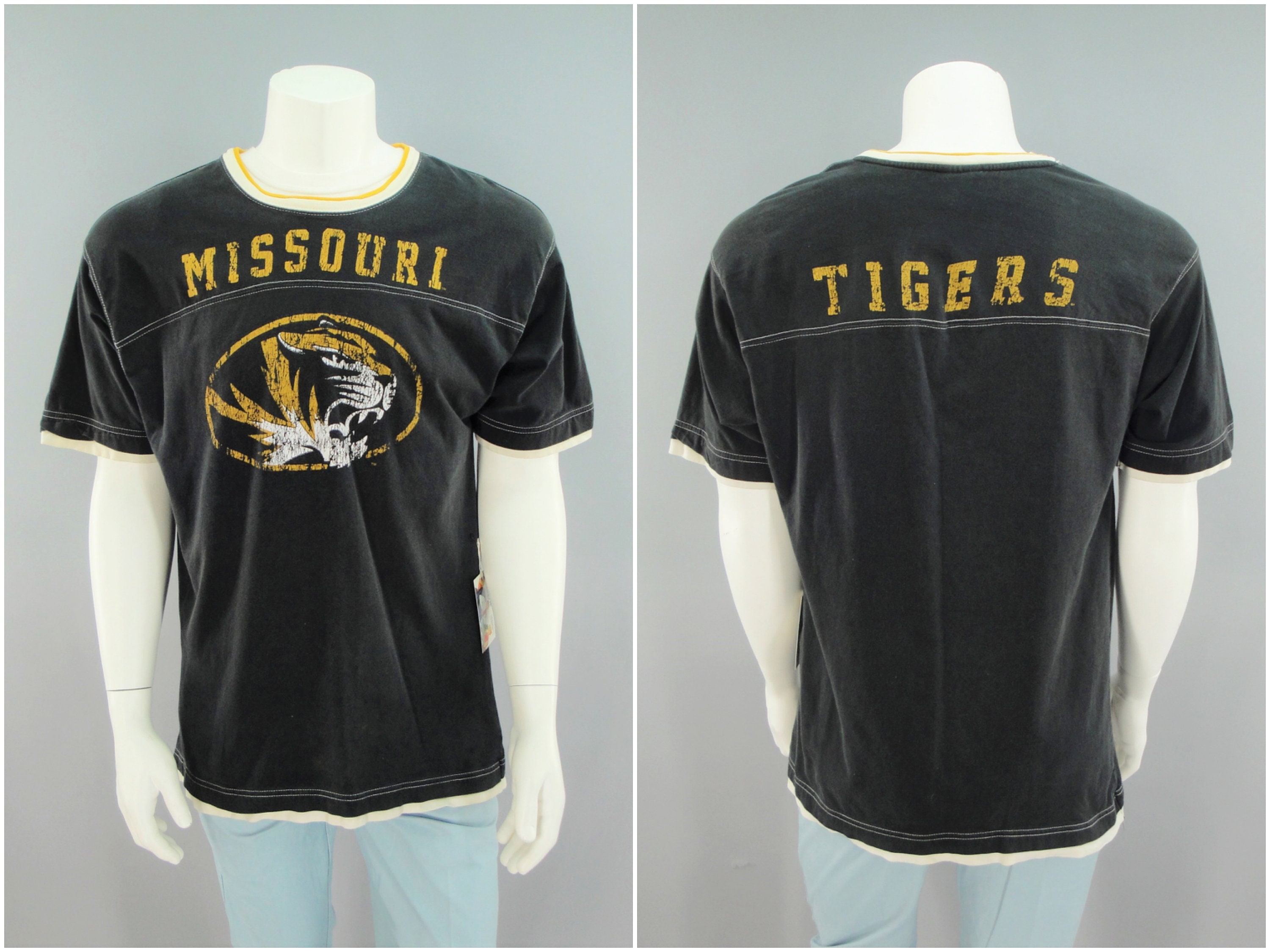 University of Missouri Mizzou Tigers Jersey Tee by OVB Mens Etsy