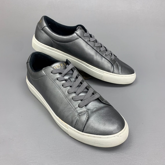2000s Vintage Silver Leather Guess Sneakers, Bare… - image 10