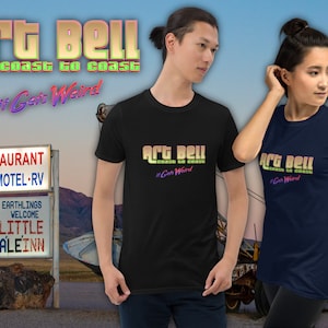 Art Bell T-Shirt, Coast to Coast 1990's Vintage Late Night Paranormal Esoteric AM Talk Radio Show UFO Tee Shirt, It Gets Weird!