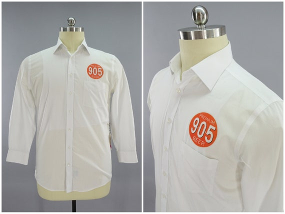 905 Beer Mens Long Sleeve Dress Casual Work Shirt… - image 1