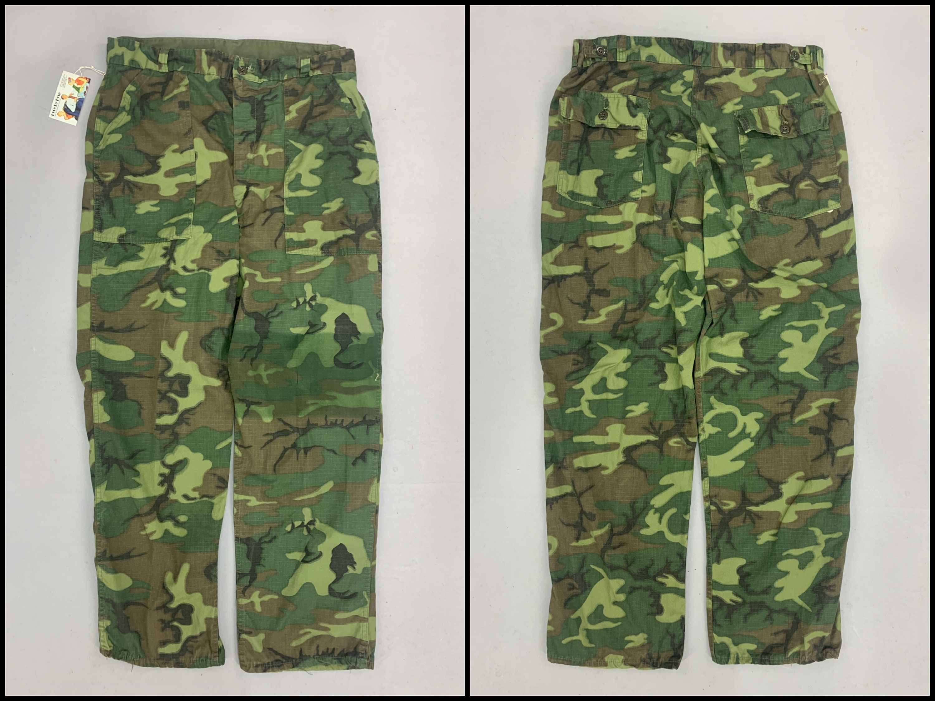 Lime Green ERDL Camouflage Trousers 