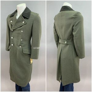 East German Army Trench Coat NVA WACHREGIMENT Cuff Band Officers Great Coa, Mens Size Small Sk 44 Double Breasted Trenchcoat Made in Germany image 5