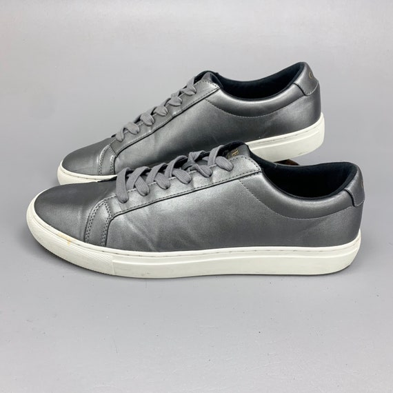 2000s Vintage Silver Leather Guess Sneakers, Bare… - image 6