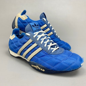 Celsius Cloud Disconnection Adidas Tuscany Goodyear F1 Racing Driver Shoes Quilted Blue - Etsy
