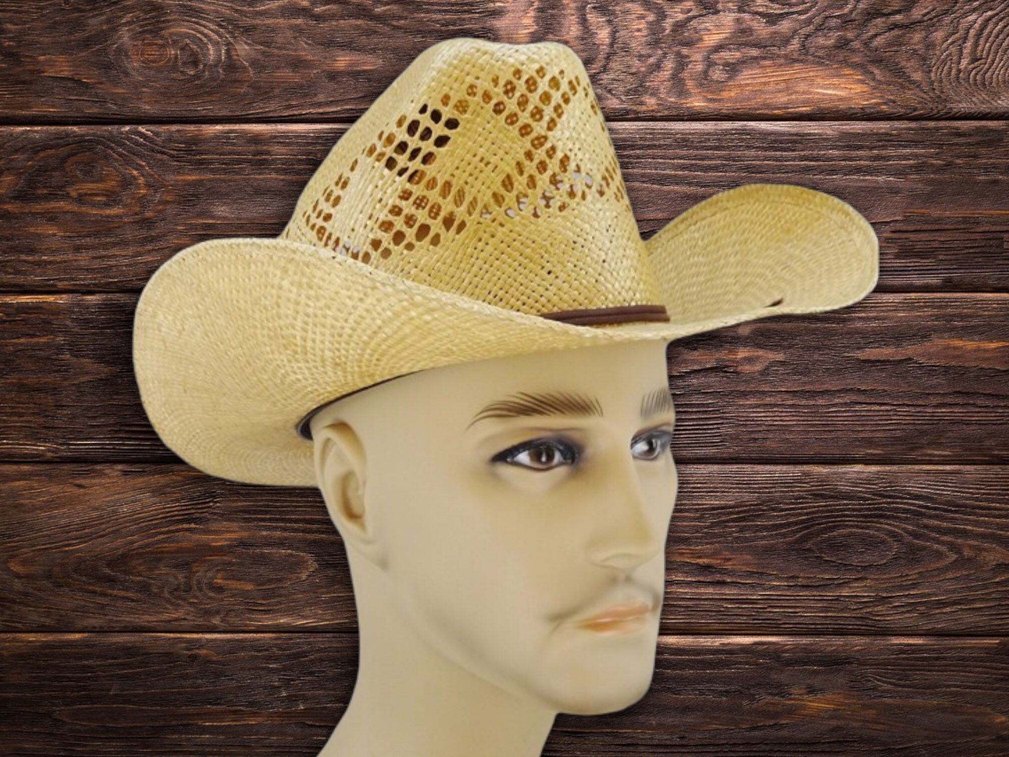 Master Hatters of Texas 10x Straw Cowboy Hat by MHT Westerns Size Small 6-1/2 Rodeo Style Summer Hot Weather Western Wear