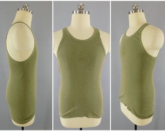 Original US Military Tank Top / A Shirt / Tanker Shirt / US Army / USMC / Marine Corps / Gi Tank Top / Size X Small / 1942 Vintage