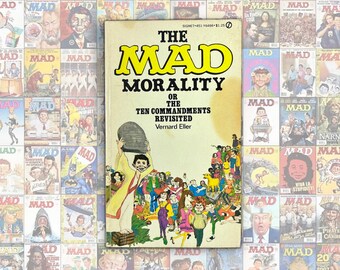 The MAD Morality, Mad Magazine Paperback Comic Book, Signet Books Y6486 Copyright 1970, 1972 Printing, Vintage Humor Comics