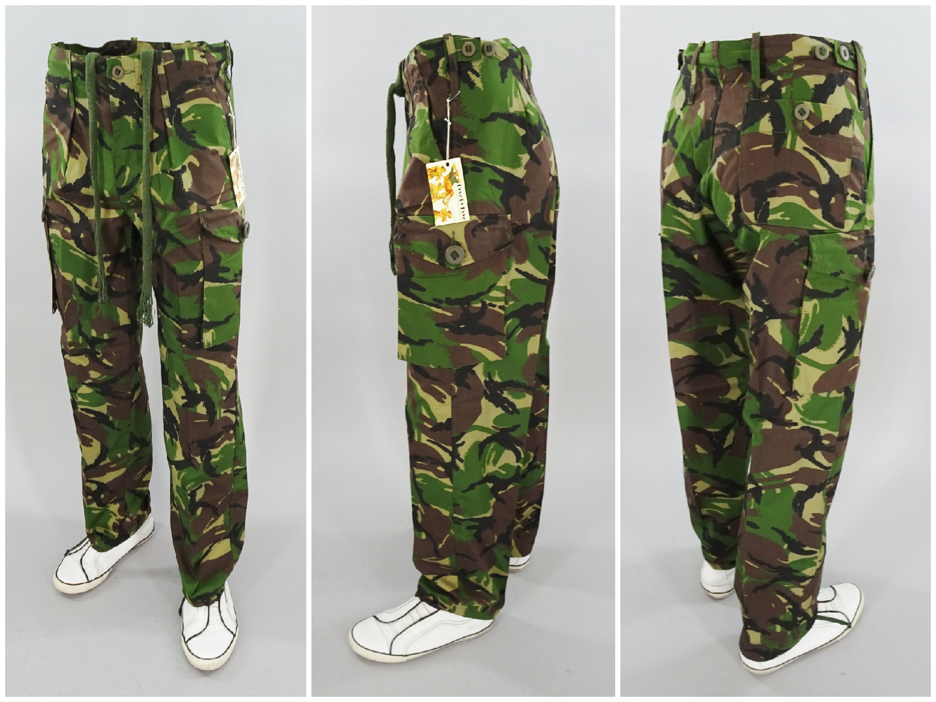 Woodland DPM Camouflage Combat Trousers sizes 30-40/" waist Biker Punk Airsoft