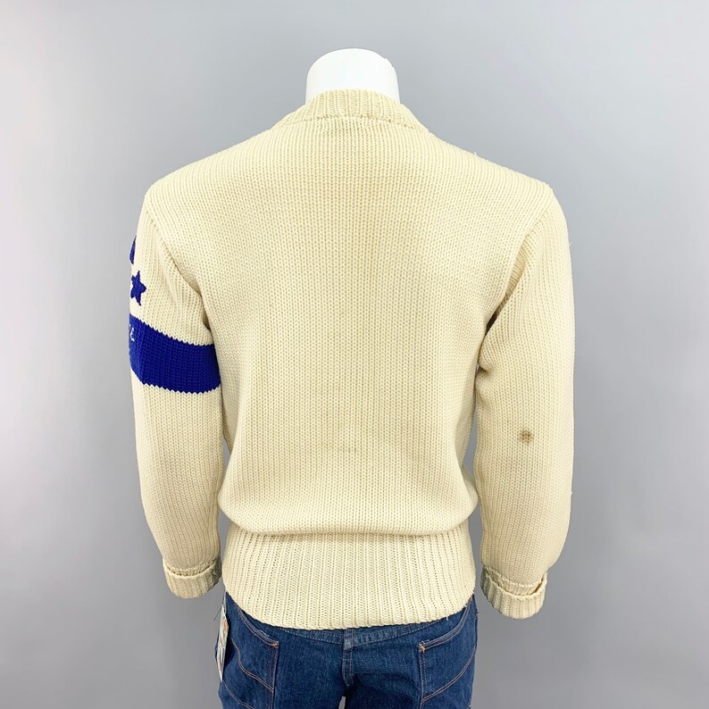 Original 1940s Vintage Varsity Letterman Sweater by Broadway | Etsy