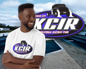 KCIR  Kansas City International Raceway Drag Strip T Shirt KC Drag Racing Hot Rod Tee