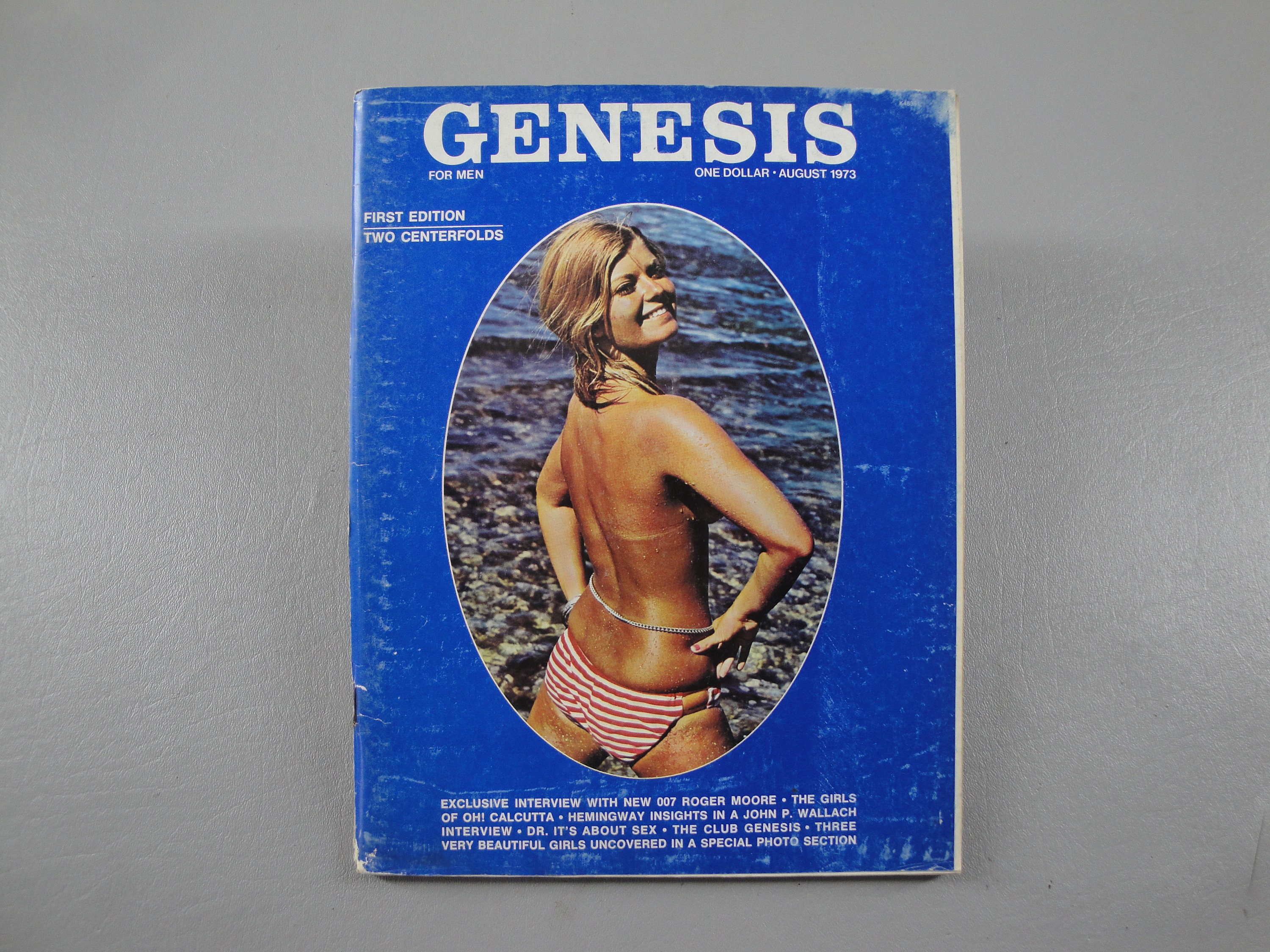 Genesis Mens Magazine August 1973 1st Issue Double