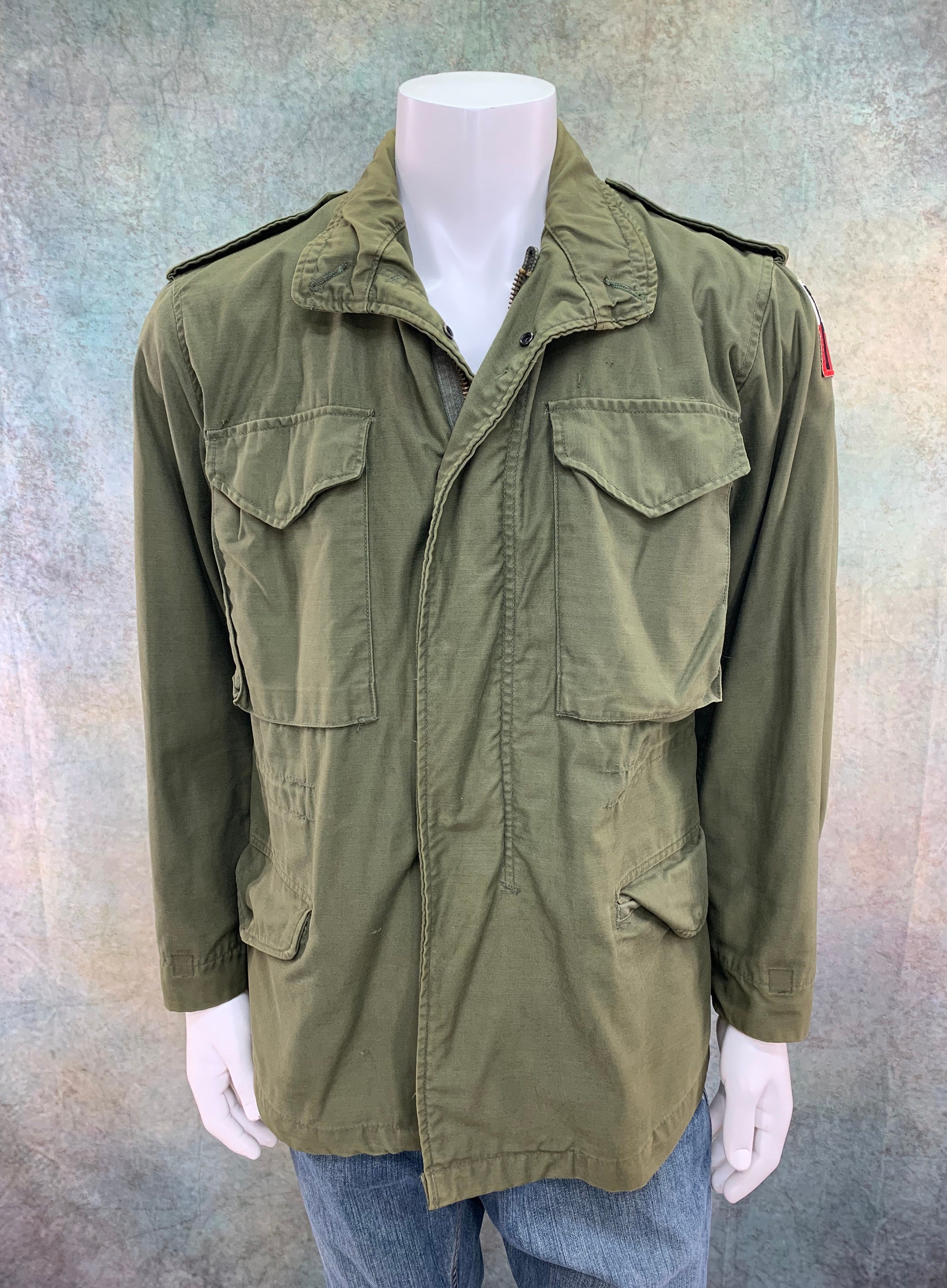 1980s Vintage Military Field Jacket US First Army Mens Size Etsy