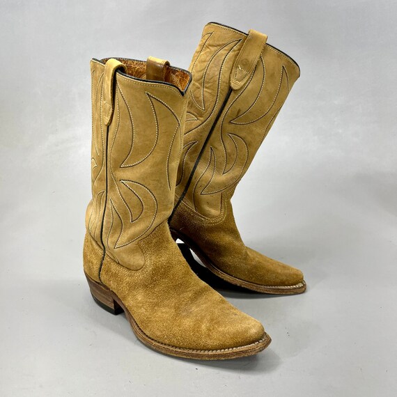 Acme Womens Size 6.5 1970s Vintage Style 5066 Tan… - image 9