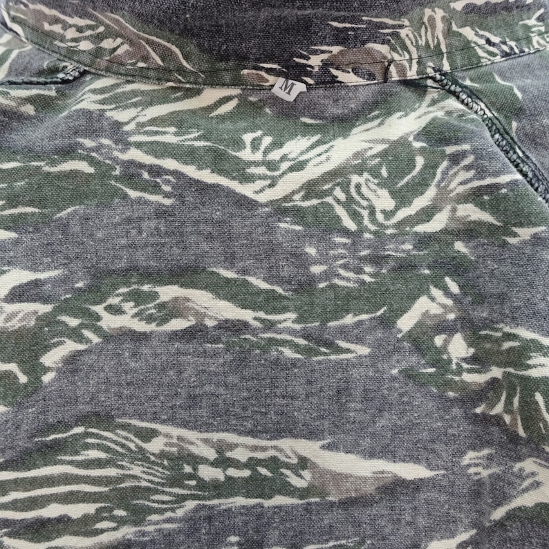Vintage Tiger Stripe Camo Shirt Jacket Vietnam War Jungle | Etsy