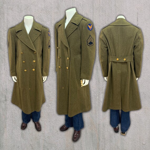 Ww2 M38 Wolle Greatcoat Mit Original Us Army Air Forces Patch Österreich Ww2 M38 Wolle Greatcoat Mit Original Us, Ww2 Us Army Trench Coat