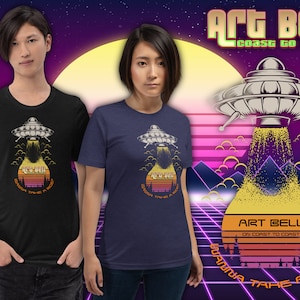 Art Bell on Coast to Coast, 1990's Vintage Late Night Paranormal Esoteric AM Talk Radio Show UFO Tee Shirt, Wanna Take A Ride?