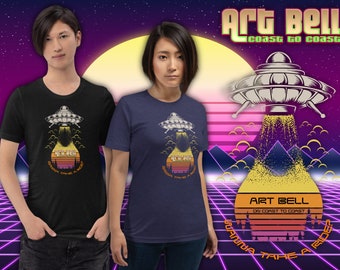 Art Bell on Coast to Coast, 1990&#39;s Vintage Late Night Paranormal Esoteric AM Talk Radio Show UFO Tee Shirt, Wanna Take A Ride?