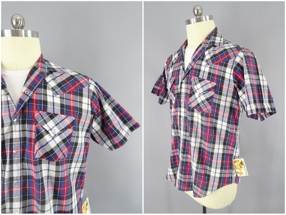 short sleeve snap button western shirts