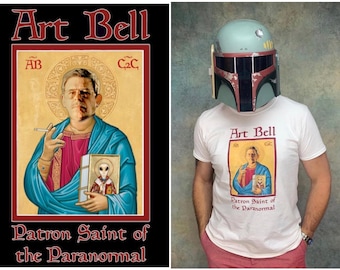Art Bell Coast to Coast T Shirt Patron Saint of The Paranormal 1990&#39;s Vintage Late Night AM Talk Radio UFO Aliens Ghosts & Bigfoot Weirdness