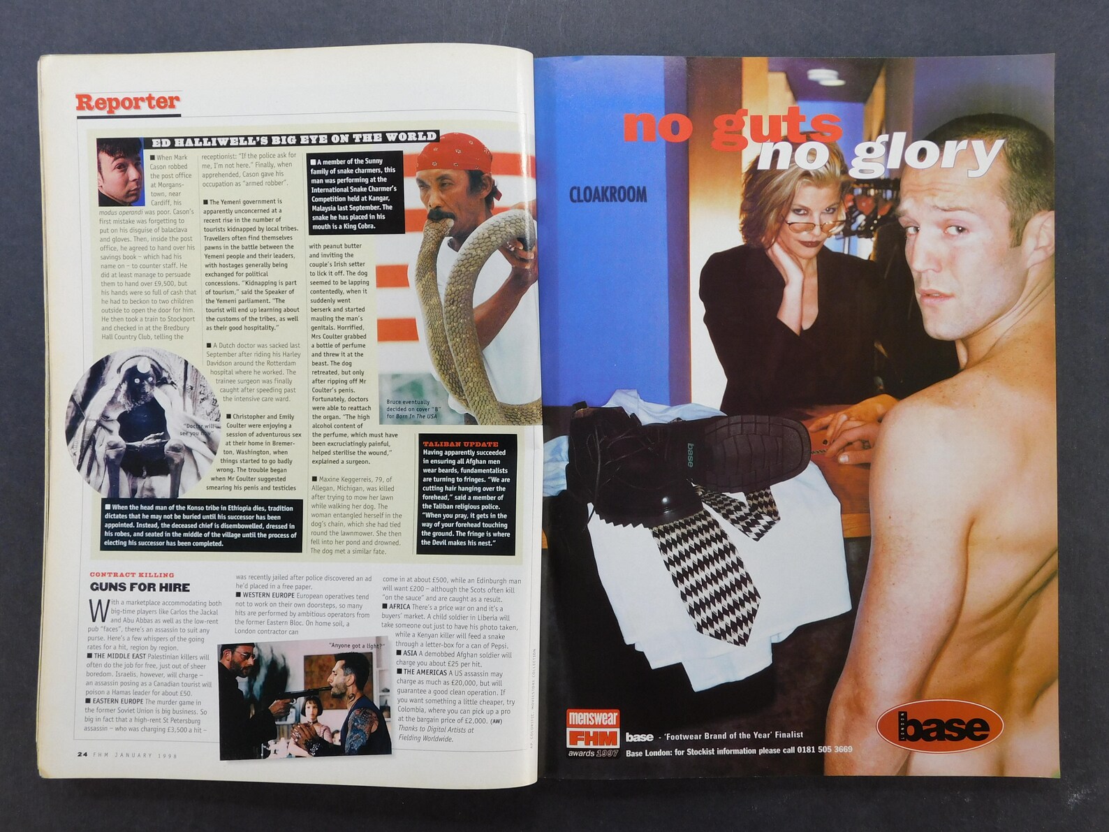 1990s Vintage / FHM Magazine / for Him Magazine / January 1998 Etsy