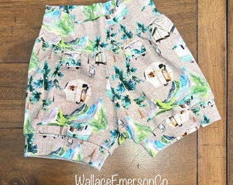 Burlap Camping Cuffed Shorts