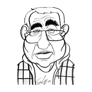 Custom Black & White Caricatures, Single Couple Portraits, Digital Download Printable, Pet Portraits, Cartoon Characters