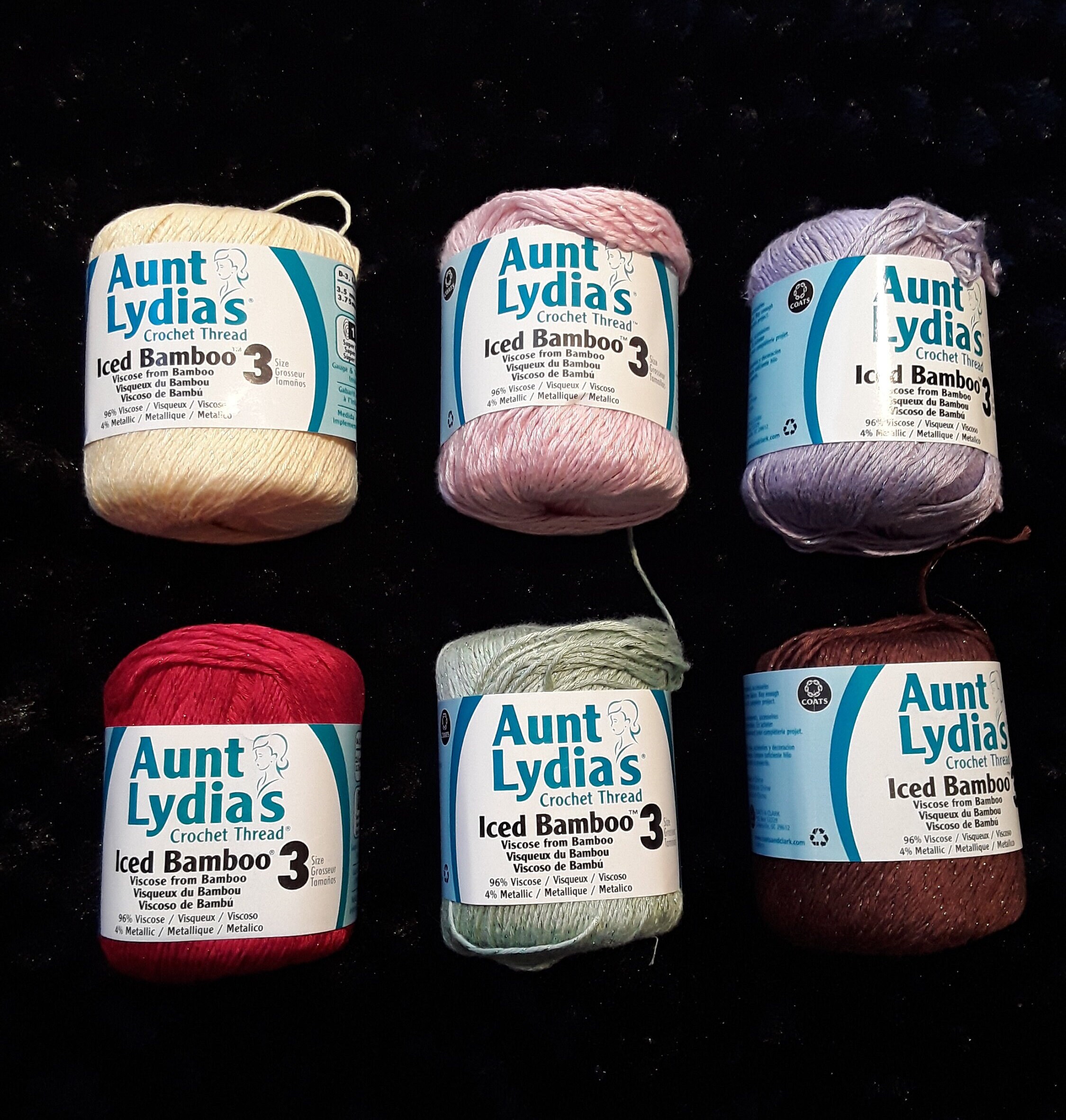 Aunt Lydia's Iced Bamboo Crochet Thread Etsy