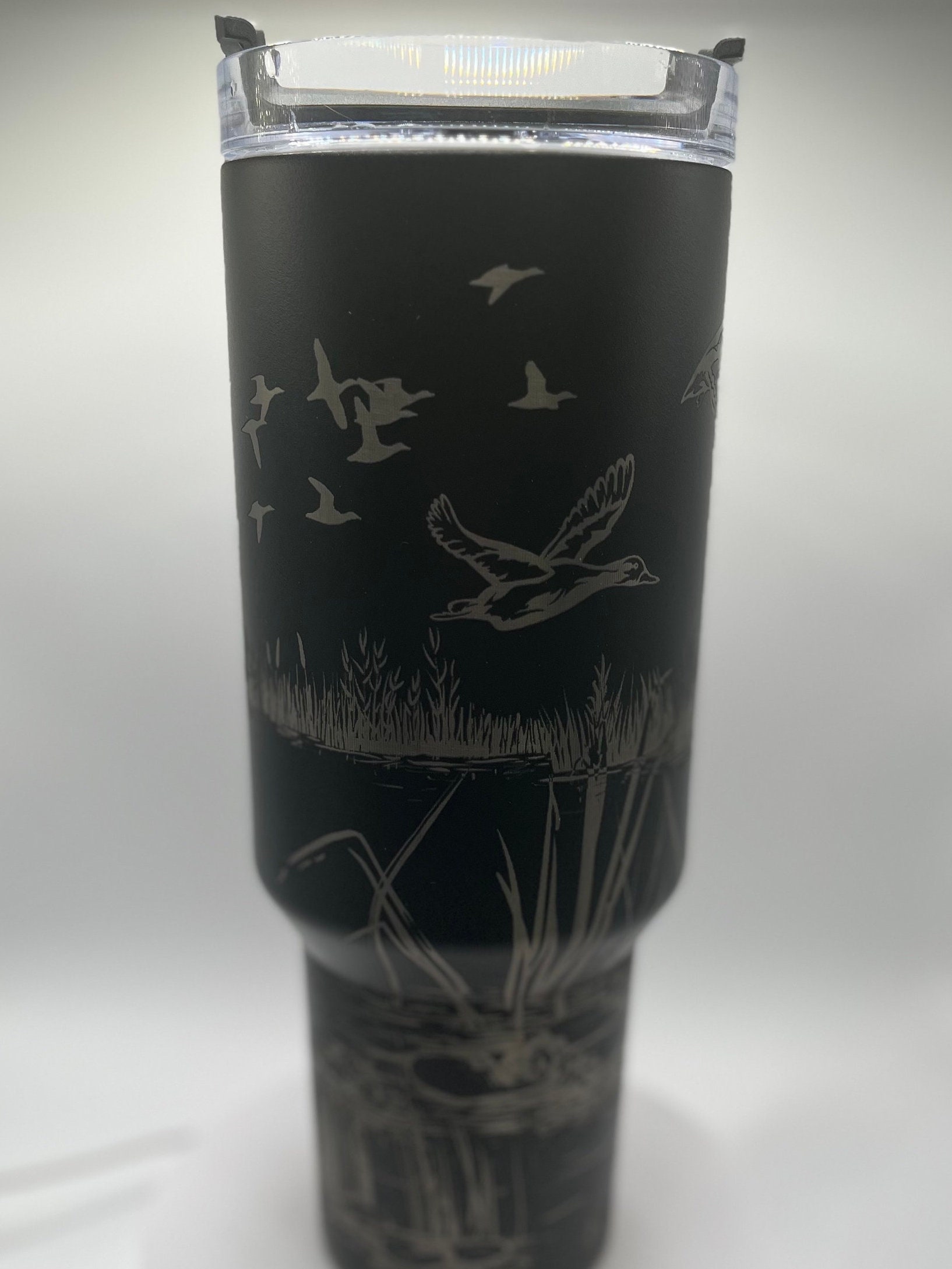 Duck Pond Tumbler, Stanley Dupe 40oz Tumbler, Custom Engraving. Duck
