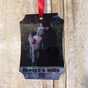 Show Lamb, Lamb Christmas Ornament Personalized , Show Sheep Gift, Show Lamb Christmas Gift, Custom Lamb Ornament Livestock Show, 4H