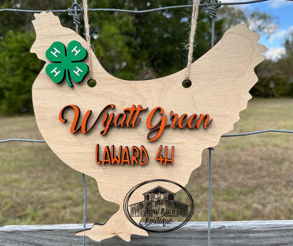 Show Chicken Pen Sign, Show Poultry Sign, Custom Chicken Coop Sign ...