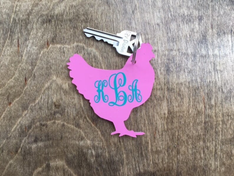 Chicken Key Chain Rooster Keychain Farm Key Chain FFA Key Etsy