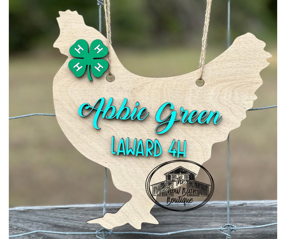 Show Chicken Pen Sign, Show Poultry Sign, Custom Chicken Coop Sign ...