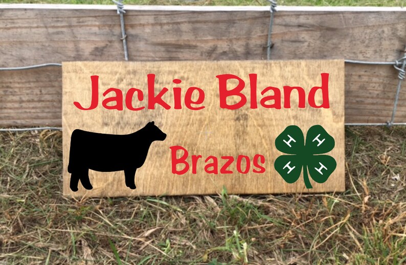 Show Heifer Sign FFA Heifer Show Steer Show Cattle Sign Etsy